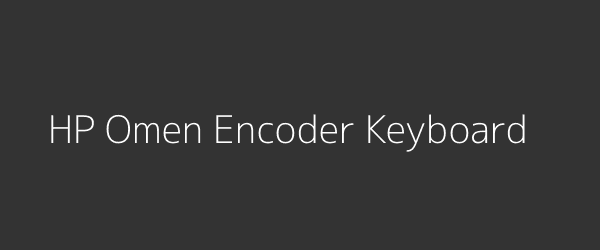 HP Omen Encoder Keyboard